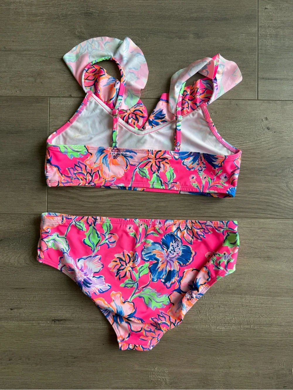 Lilly Pulitzer girls Mini Kasme Bikini Upf 50+ - size 10